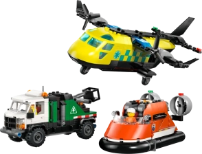 LEGO AIRPLANE, SERVICE TRUCK & HOVERCRAFT REMIX
