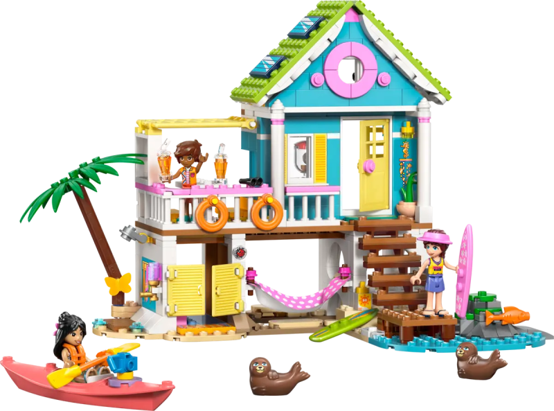 LEGO BEACH HOUSE WITH SEALS