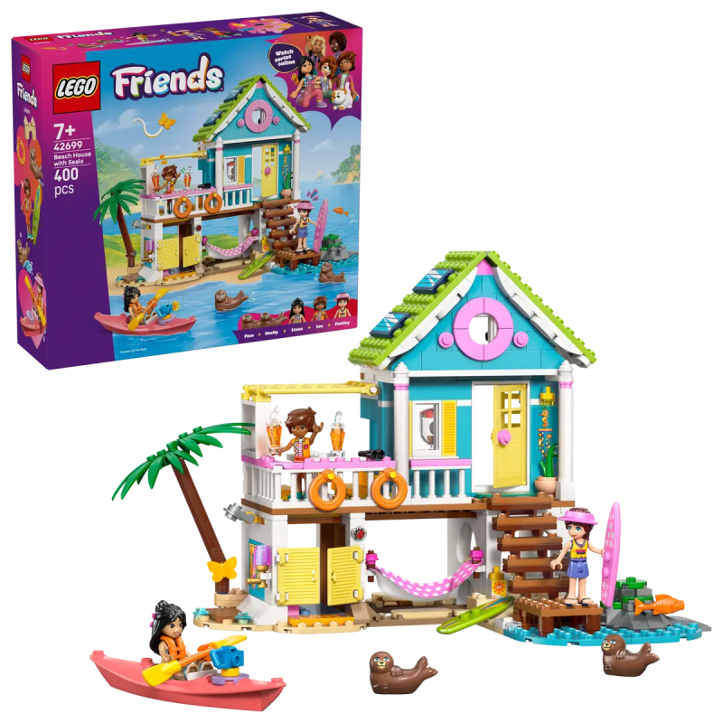 LEGO BEACH HOUSE WITH SEALS