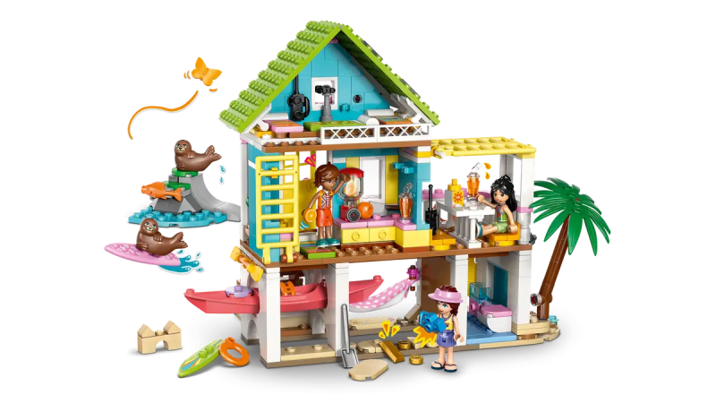 LEGO BEACH HOUSE WITH SEALS