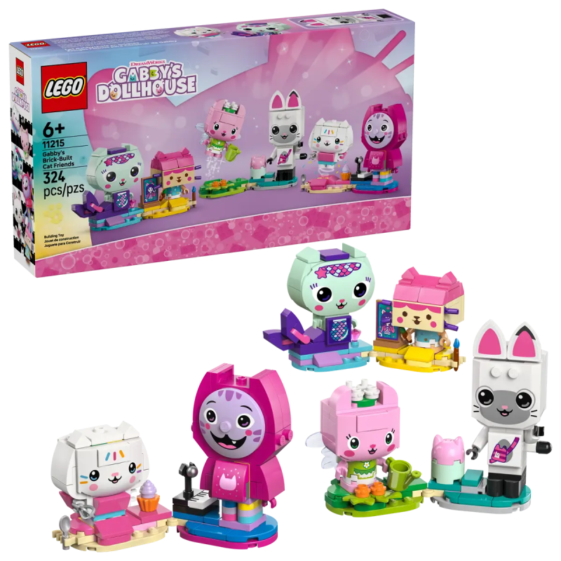 LEGO GABBY'S BRICK-BUILT CAT FRIENDS