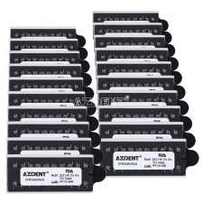 AZDENT DENTAL ORTHODONTIC METAL BRAKETS BRACES MINI ROTH MBT 018 022 345 HOOKS
