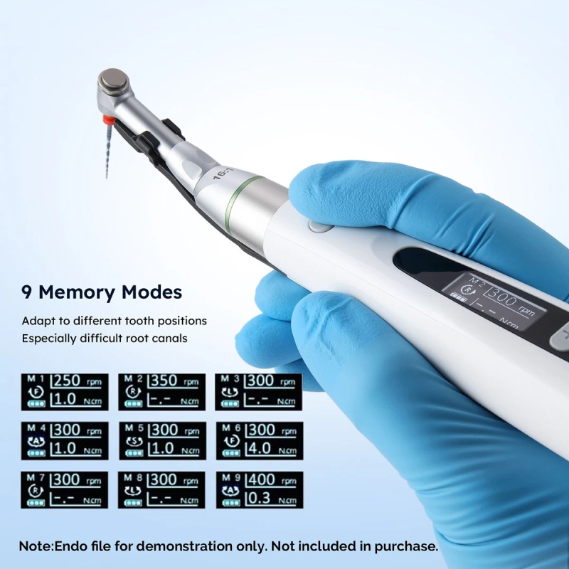 AZDENT RECIPROCATING LED DENTAL ENDO MOTOR CORDLESS 16:1 ROOT CANAL MICROMOTOR
