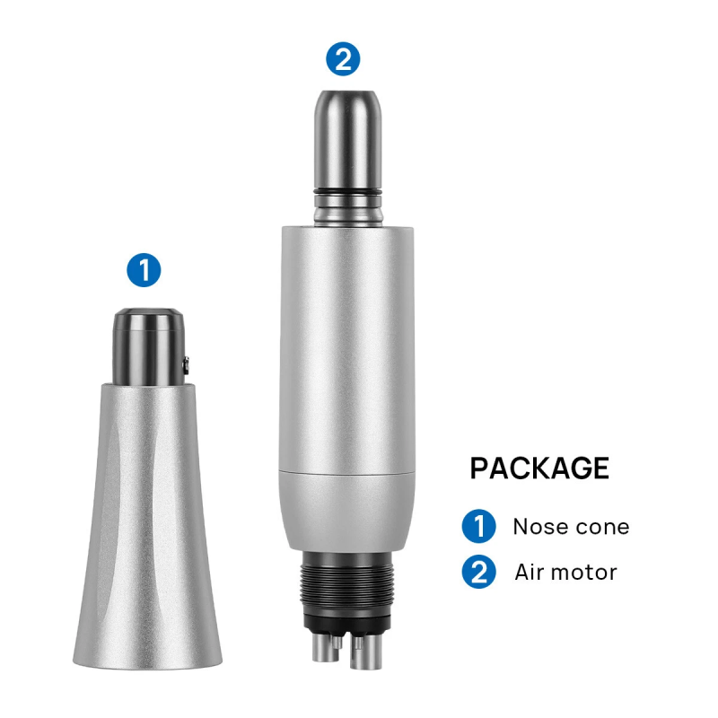 AZDENT DENTAL CORDLESS HYGIENE PROPHY POLISHING HANDPIECE AIR MOTOR 360° SWIVEL