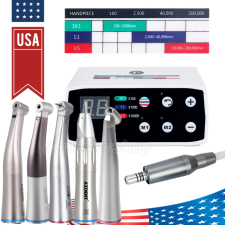 AZDENT DENTAL BRUSHLESS LED ELECTRIC MICRO MOTOR/1:5/1:1 INCREASING FIBER HANDPIECE