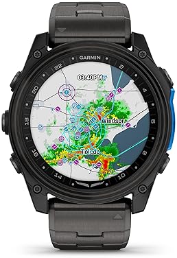 GARMIN D2 MACH 2 51MM AVIATOR SMARTWATCH GPS WEATHER HEALTH FLASHLIGHT CARBON GRAY TITANIUM