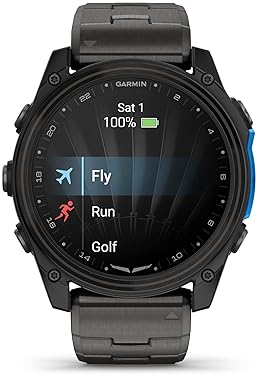 GARMIN D2 MACH 2 51MM AVIATOR SMARTWATCH GPS WEATHER HEALTH FLASHLIGHT CARBON GRAY TITANIUM