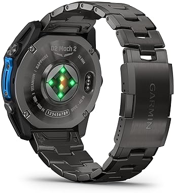 GARMIN D2 MACH 2 51MM AVIATOR SMARTWATCH GPS WEATHER HEALTH FLASHLIGHT CARBON GRAY TITANIUM