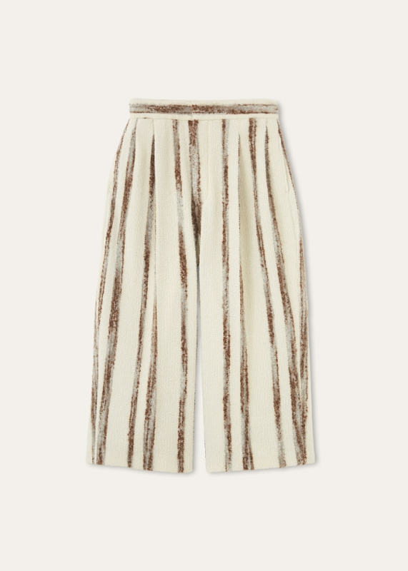LORO PIANA ALBION SHORT TROUSERS  SILK, CASHMERE, WOOL