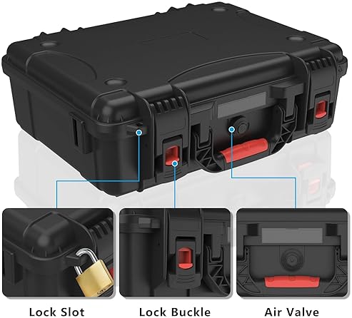 STARLINK MEKEET WATERPROOF HARD CASE FOR STARLINK MINI DISH WITH DUAL CARRY FOAM, TRAVEL READY
