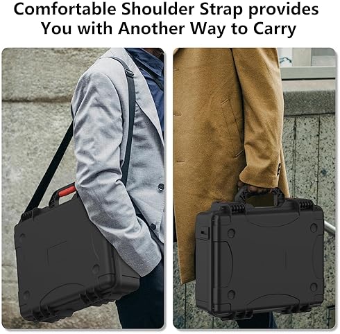 STARLINK MEKEET WATERPROOF HARD CASE FOR STARLINK MINI DISH WITH DUAL CARRY FOAM, TRAVEL READY