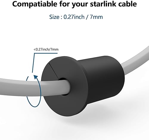 STARLINK CABLE ROUTING KIT 4PCS FOR 3 4 WALL HOLE WITH DRILL BIT, CLIPS CABLE TOOL