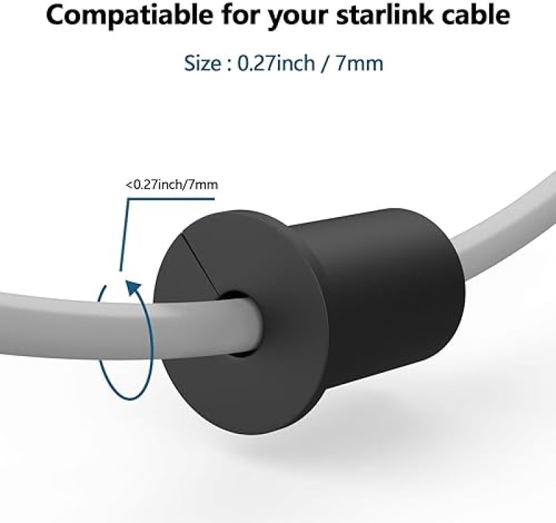 STARLINK CABLE ROUTING KIT 4PCS FOR 3 4 WALL HOLE WITH DRILL BIT, CLIPS CABLE TOOL