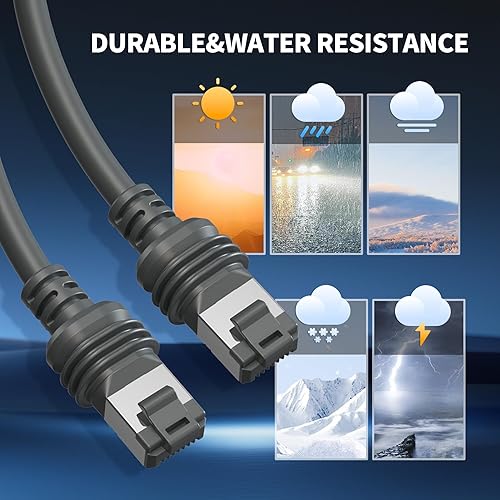 STARLINK LUCMO 250FT STARLINK GEN 3 24AWG WATERPROOF EXTENSION CABLE FOR STARLINK STANDARD V3 GRAY