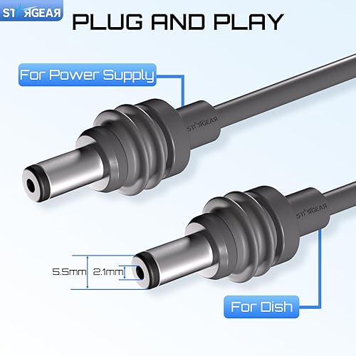 STARLINK STARGEAR 6.5FT 20AWG STARLINK MINI DC POWER CABLE REPLACEMENT CORD OUTDOOR ACCESSORIES
