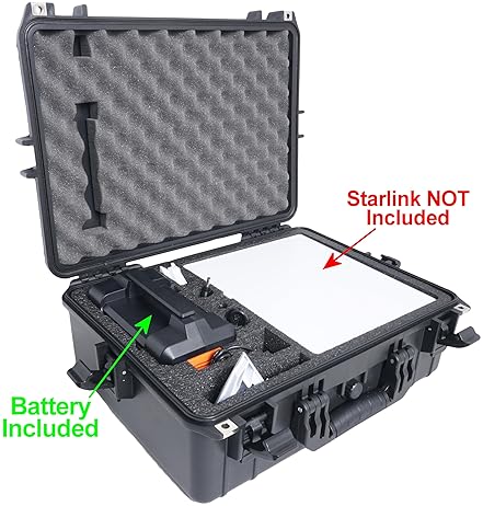STARLINK PORTABLE BATTERY POWERED STARLINK MINI INTERNET KIT CASE 4.5 HRS RUNTIME FOR CAMPING EMERGENCIES