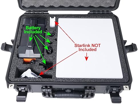 STARLINK PORTABLE BATTERY POWERED STARLINK MINI INTERNET KIT CASE 4.5 HRS RUNTIME FOR CAMPING EMERGENCIES