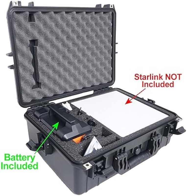 STARLINK PORTABLE BATTERY POWERED STARLINK MINI INTERNET KIT CASE 4.5 HRS RUNTIME FOR CAMPING EMERGENCIES