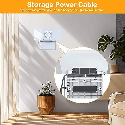 STARLINK GEN 3 ROUTER MOUNT - 2-IN-1 WALL MOUNT KIT FOR ROUTER POWER SUPPLY, SPACE SAVING
