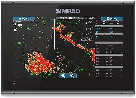 SIMRAD GO9 XSE 9 CHARTPLOTTER WITH HDI TRANSDUCER C-MAP DISCOVER CHART CARD BLACK