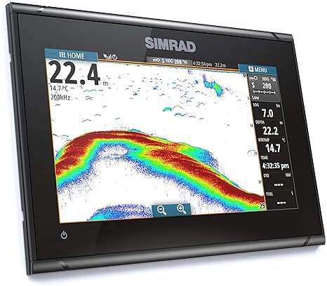 SIMRAD GO9 XSE 9 CHARTPLOTTER WITH HDI TRANSDUCER C-MAP DISCOVER CHART CARD BLACK