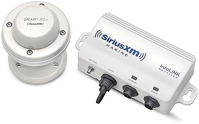 SIMRAD WM-4 SIRIUSXM MARINE WEATHER AUDIO RECEIVER WITH SHAKESPEARE SRA-50 ANTENNA