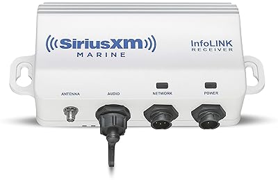 SIMRAD WM-4 SIRIUSXM MARINE WEATHER AUDIO RECEIVER WITH SHAKESPEARE SRA-50 ANTENNA