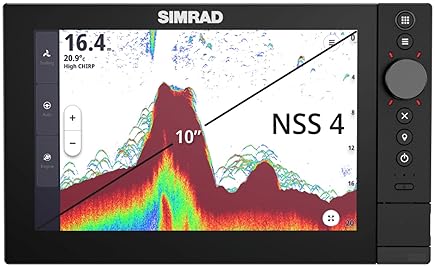 SIMRAD NSS 4 CHARTPLOTTER FISHFINDER WITH SOLARMAX HD DISPLAY FOR MARINE NAVIGATION