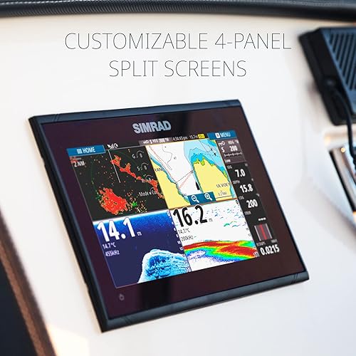 SIMRAD GO CHARTPLOTTER FISH FINDER WITH TRANSDUCER, RADAR OPTIONS PRELOADED C-MAP CARD