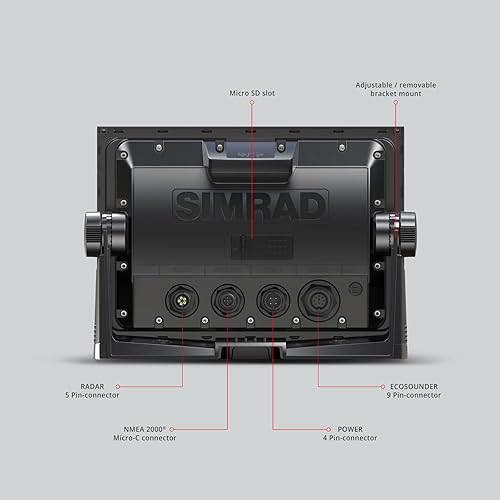 SIMRAD GO CHARTPLOTTER FISH FINDER WITH TRANSDUCER, RADAR OPTIONS PRELOADED C-MAP CARD