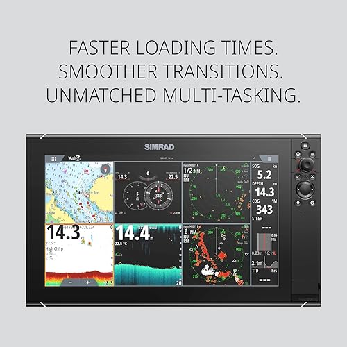 SIMRAD NSS EVO3S MULTIFUNCTION FISH FINDER CHARTPLOTTER 9, 12 16 WITH C-MAP US CHARTS