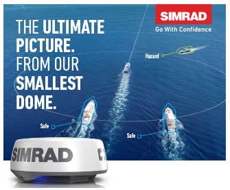 SIMRAD HALO20 20 PULSE COMPRESSION RADAR 36 NM, 60 RPM, COLLISION AVOIDANCE, DOPPLER TECH