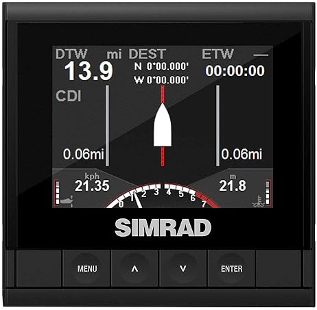 SIMRAD IS35 DIGITAL GAUGE INSTRUMENT DISPLAY 000-13334-001 MARINE NAVIGATION PANEL