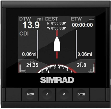 SIMRAD IS35 DIGITAL GAUGE INSTRUMENT DISPLAY 000-13334-001 MARINE NAVIGATION PANEL
