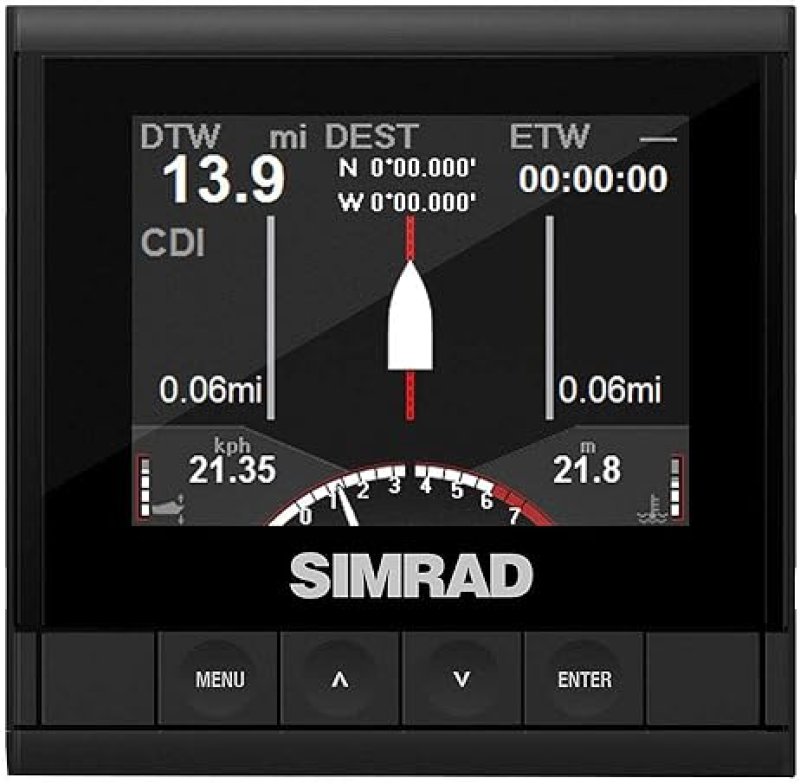 SIMRAD IS35 DIGITAL GAUGE INSTRUMENT DISPLAY 000-13334-001 MARINE NAVIGATION PANEL