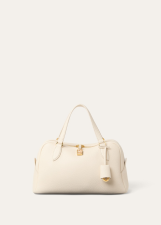 LORO PIANA SMALL NEEDLE BAG  CALFSKIN  COLOUR BABY CASHMERE/SUN GOLD