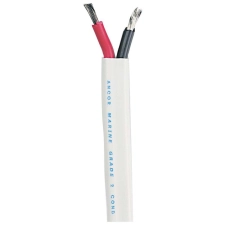 ANCOR MARINE GRADE PRODUCTS 121110 DUPLEX CABLE, 10/2 AWG (2 X 5MM2), FLAT - 100FT ,BLACK/RED