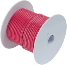 ANCOR MARINE GRADE ELECTRICAL PRIMARY TINNED COPPER BOAT WIRING (10-GAUGE, RED, 25-FEET)