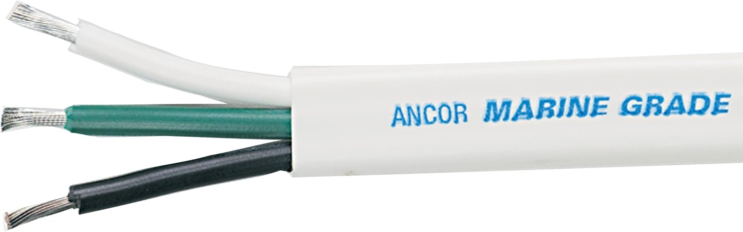 ANCOR MARINE 131310 TRIPLEX CABLE, 12/3 AWG (3 X 3MM2), FLAT - 100FT