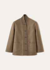 LORO PIANA COREY CABAN JACKET  CASHMERE, SILK TUNDRA