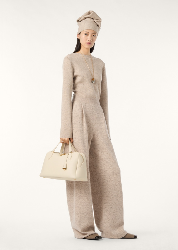 LORO PIANA WILLOW TROUSERS  LINEN, CASHMERE, WISH®  WOOL QUINOA CREAM BIANCORE