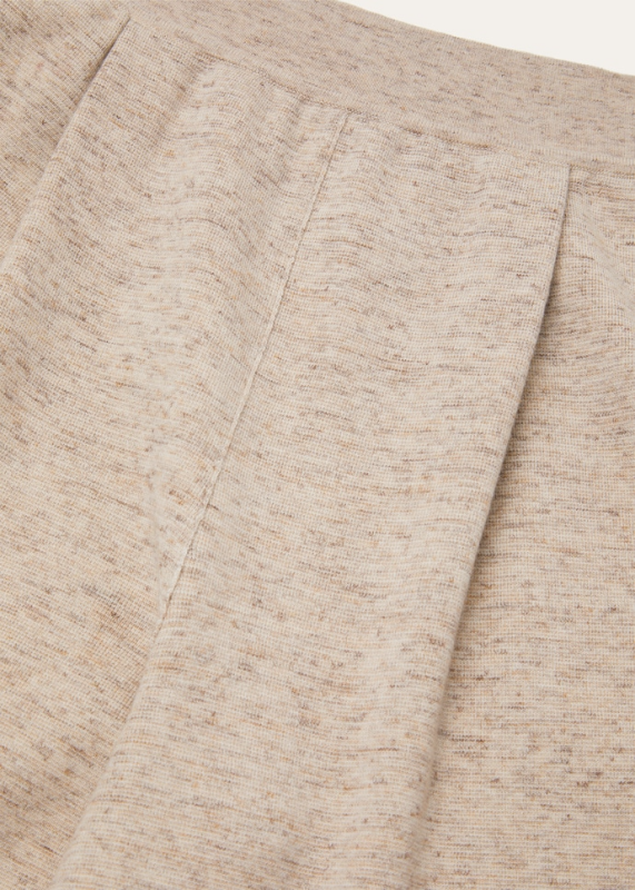 LORO PIANA WILLOW TROUSERS  LINEN, CASHMERE, WISH®  WOOL QUINOA CREAM BIANCORE