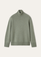 LORO PIANA PARKSVILLE TURTLENECK  BABY CASHMERE RUSTIC BROWN MELANGE
