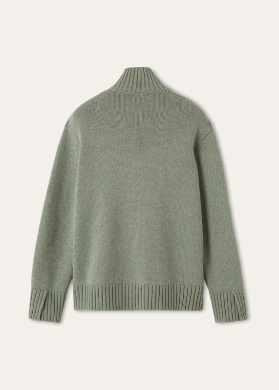 LORO PIANA PARKSVILLE TURTLENECK  BABY CASHMERE RUSTIC BROWN MELANGE
