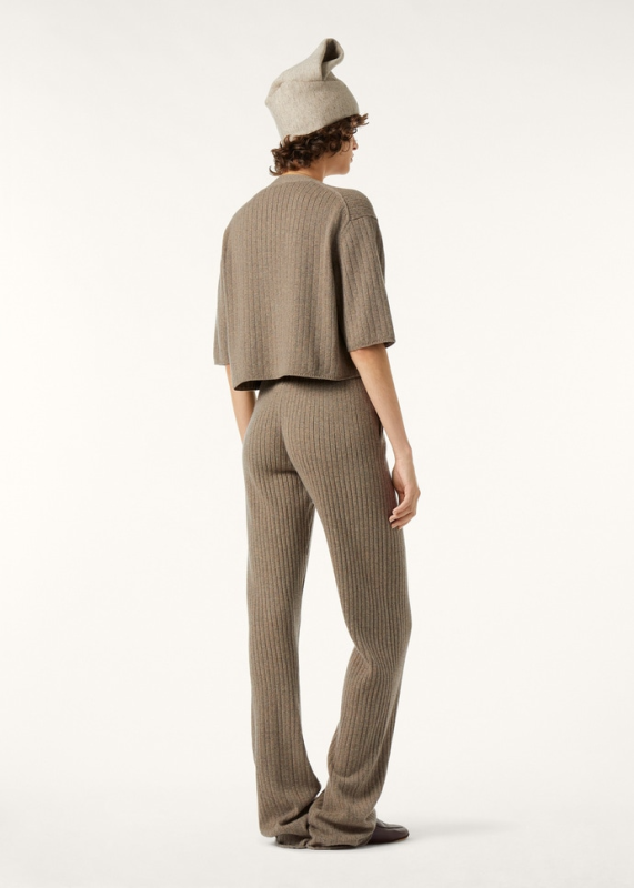 LORO PIANA BABY COSTE CARDIGAN  BABY CASHMERE RUSTIC BROWN MEL