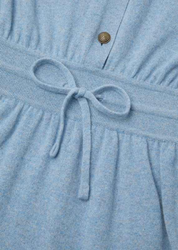 LORO PIANA CLASSIC JUMPSUIT  BABY CASHMERE AIRY SKY MELANGE