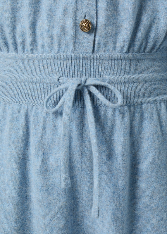 LORO PIANA CLASSIC JUMPSUIT  BABY CASHMERE AIRY SKY MELANGE