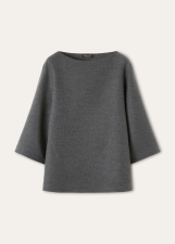 LORO PIANA MARA BLOUSE  CASHMERE MISTY VALLEY
