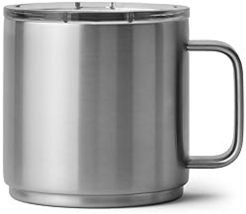 YETI RAMBLER 14 OZ STAINLESS STEEL VACUUM INSULATED STACKABLE MUG WITH CERAMIC LINING MAGSLIDER LID