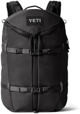YETI RANCHERO 27L BACKPACK DURABLE ALL-DAY UTILITY PACK, STRUCTURED DESIGN, BLACK